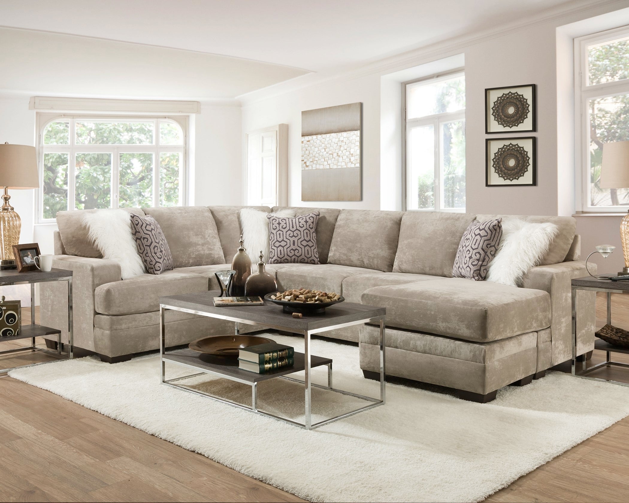 2760 Cloud Charcoal Combo top selling and affordable living room sectional :