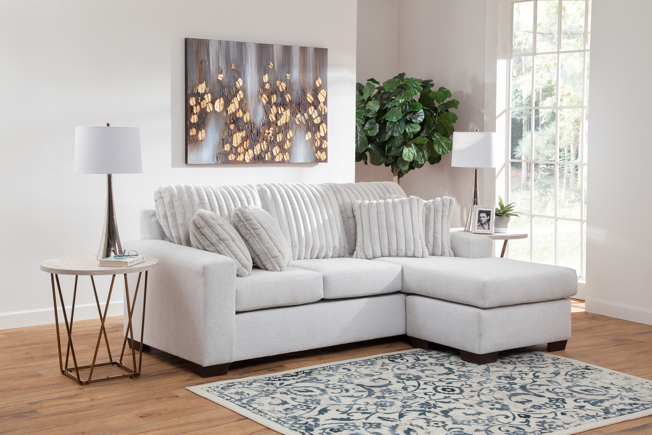 2910 Implosion Black living room sectional :