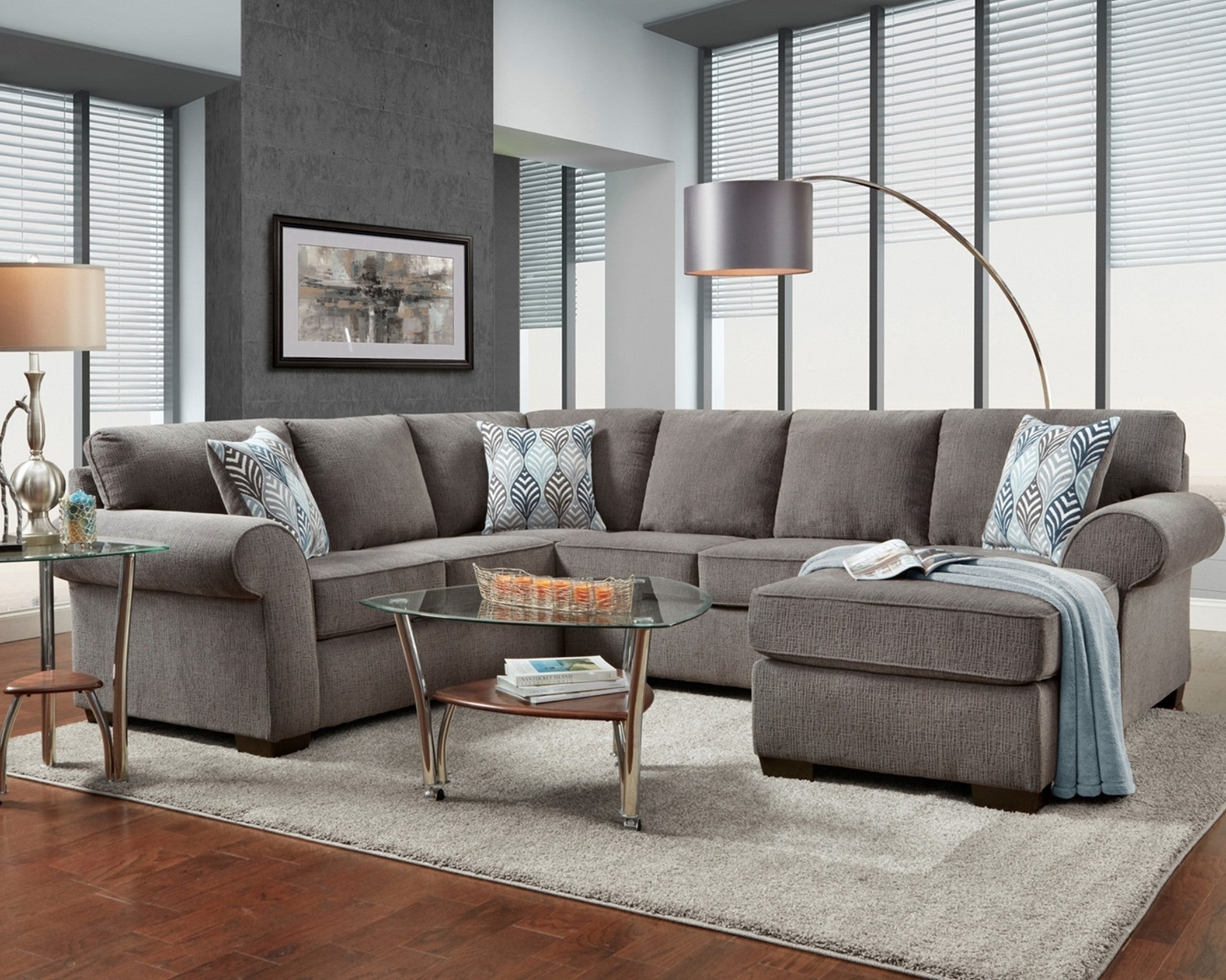 3051 Silverton Coffee living room sectional :