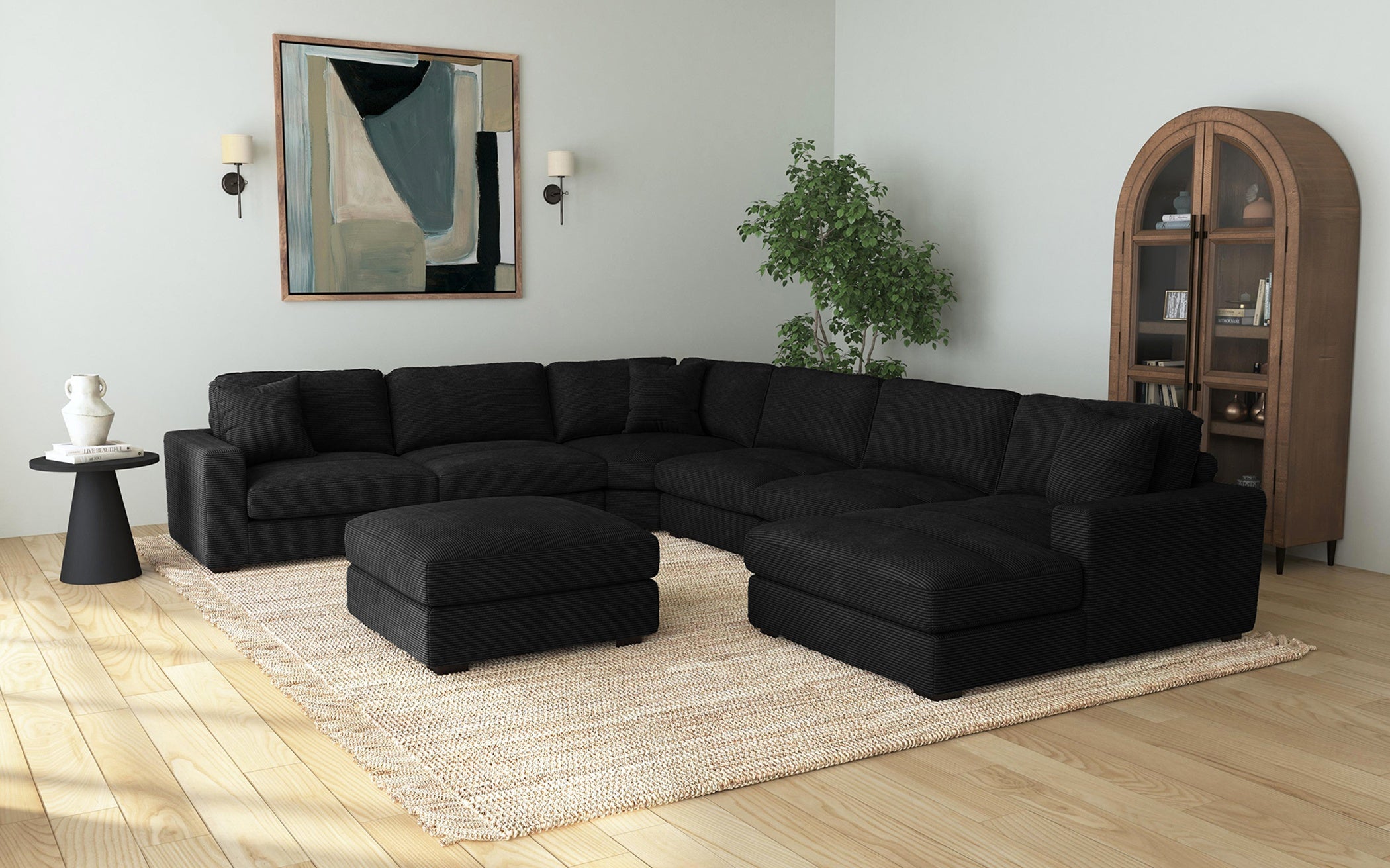 U8540 Arizona Stone stone colored huge living room sectional  3 different colors options