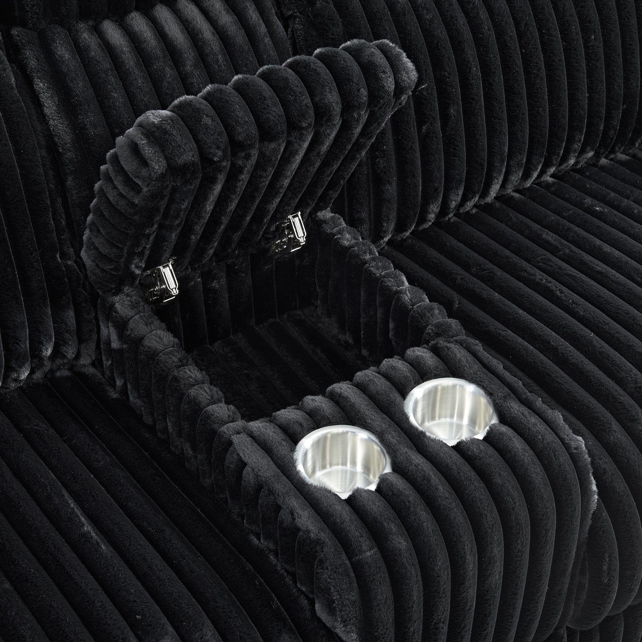 2pc The Admiral loveseat with center storage is included with this discounted reclining living room set