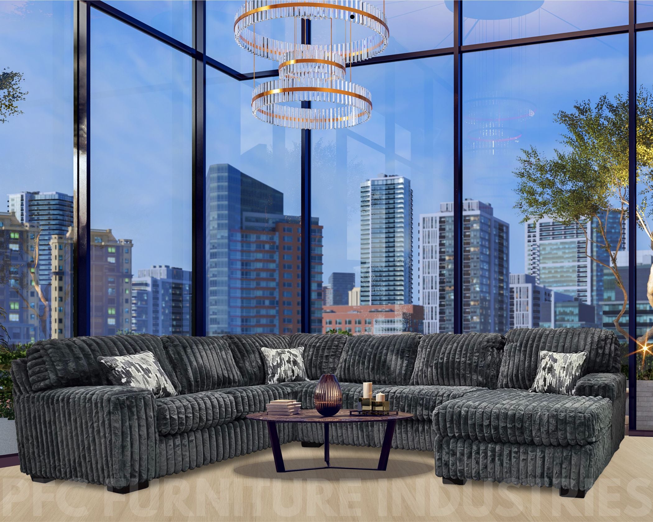 VIRAL SECTIONAL GREY