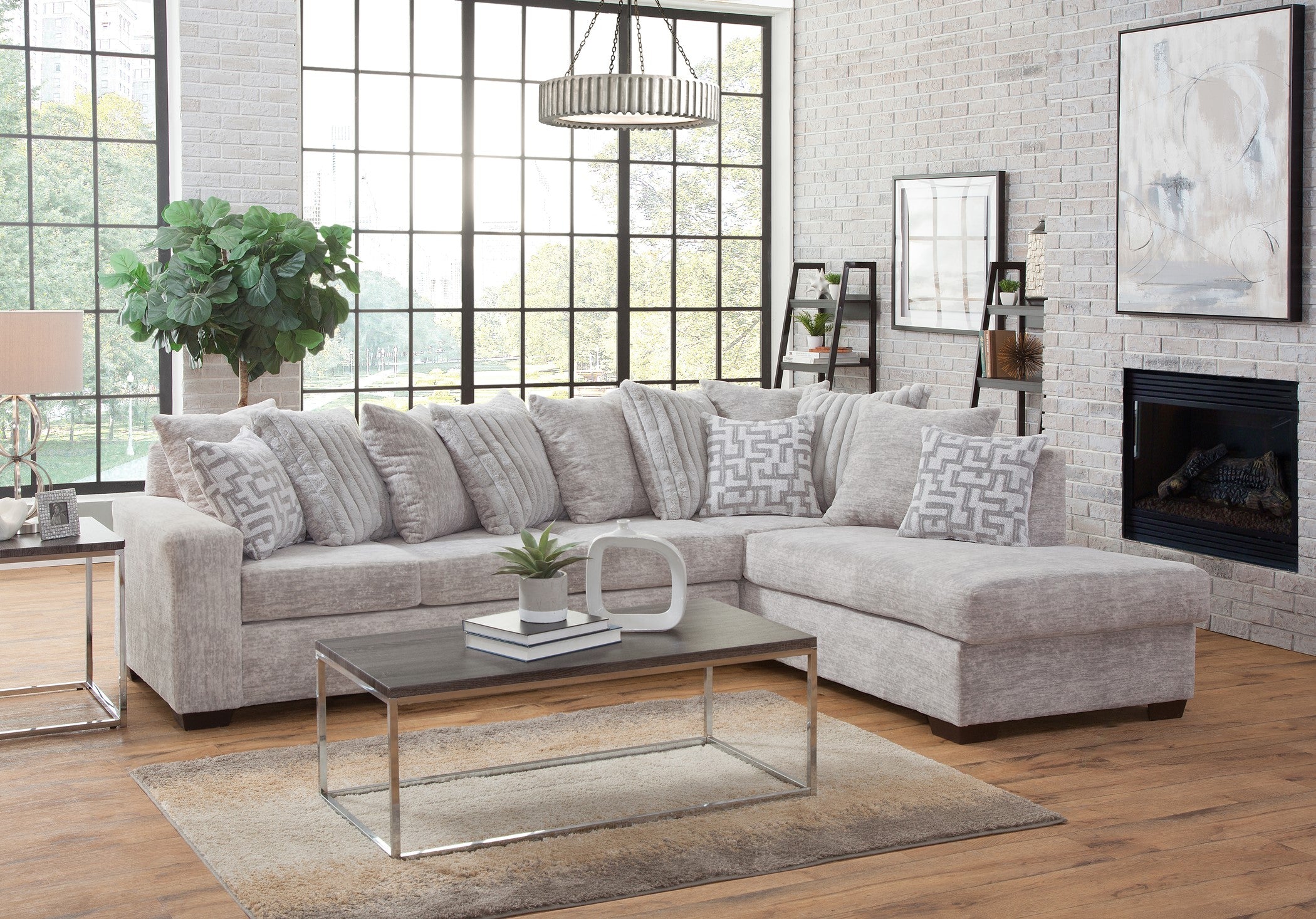 2865 Galactic Oyster living room sectional :
