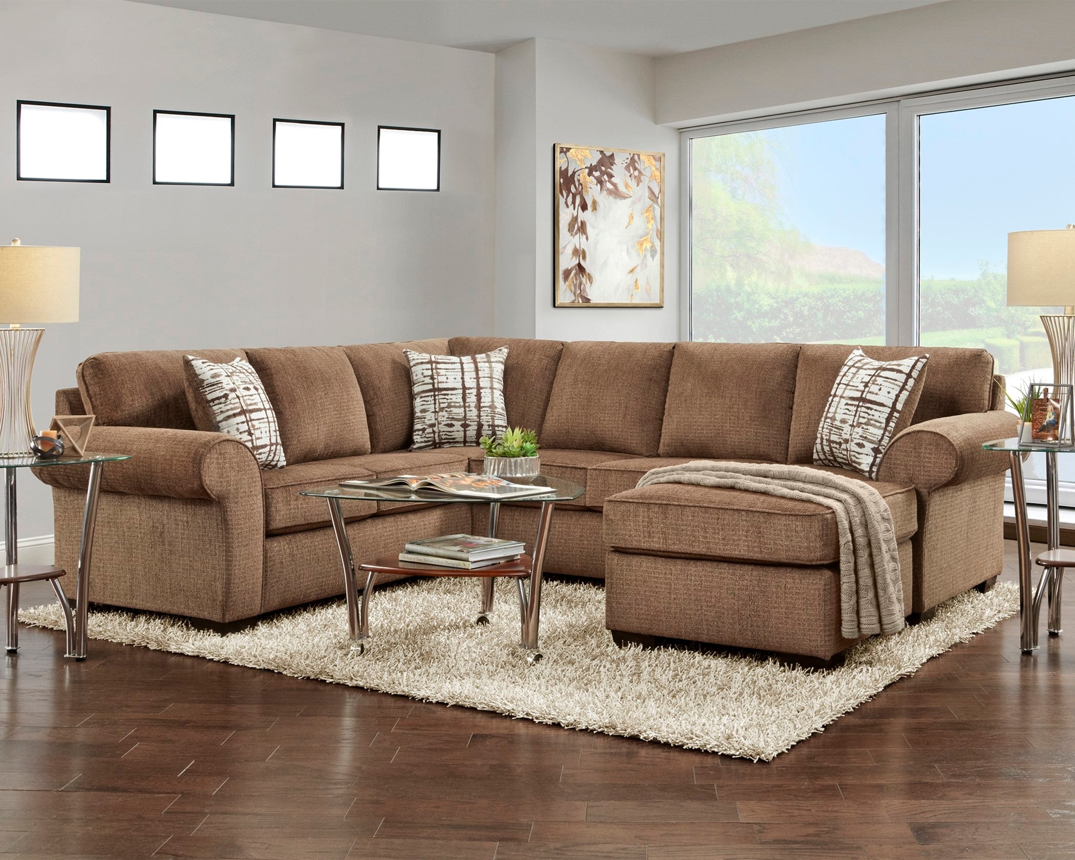3051 Silverton Coffee living room sectional :