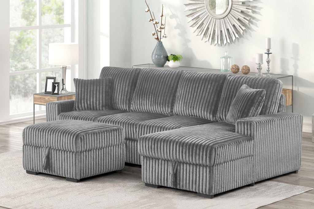 Cozy Lounge – Grey Sectional