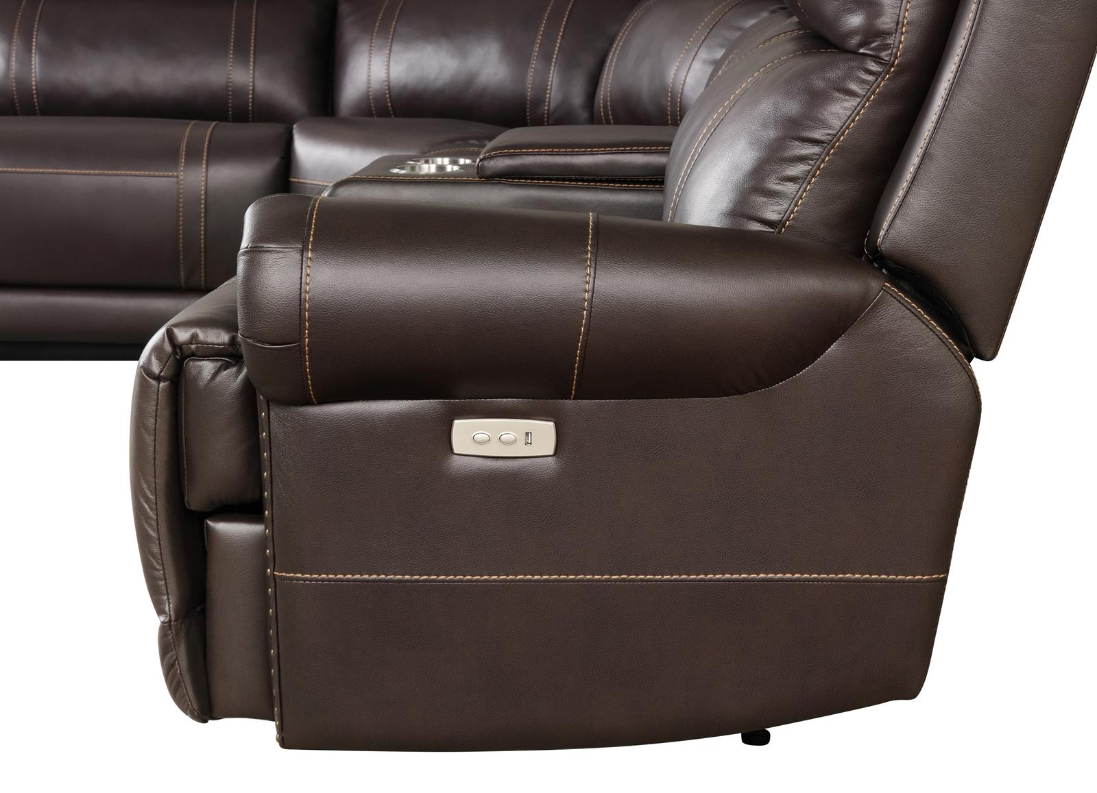 Expedition – Power Sectional – Brown