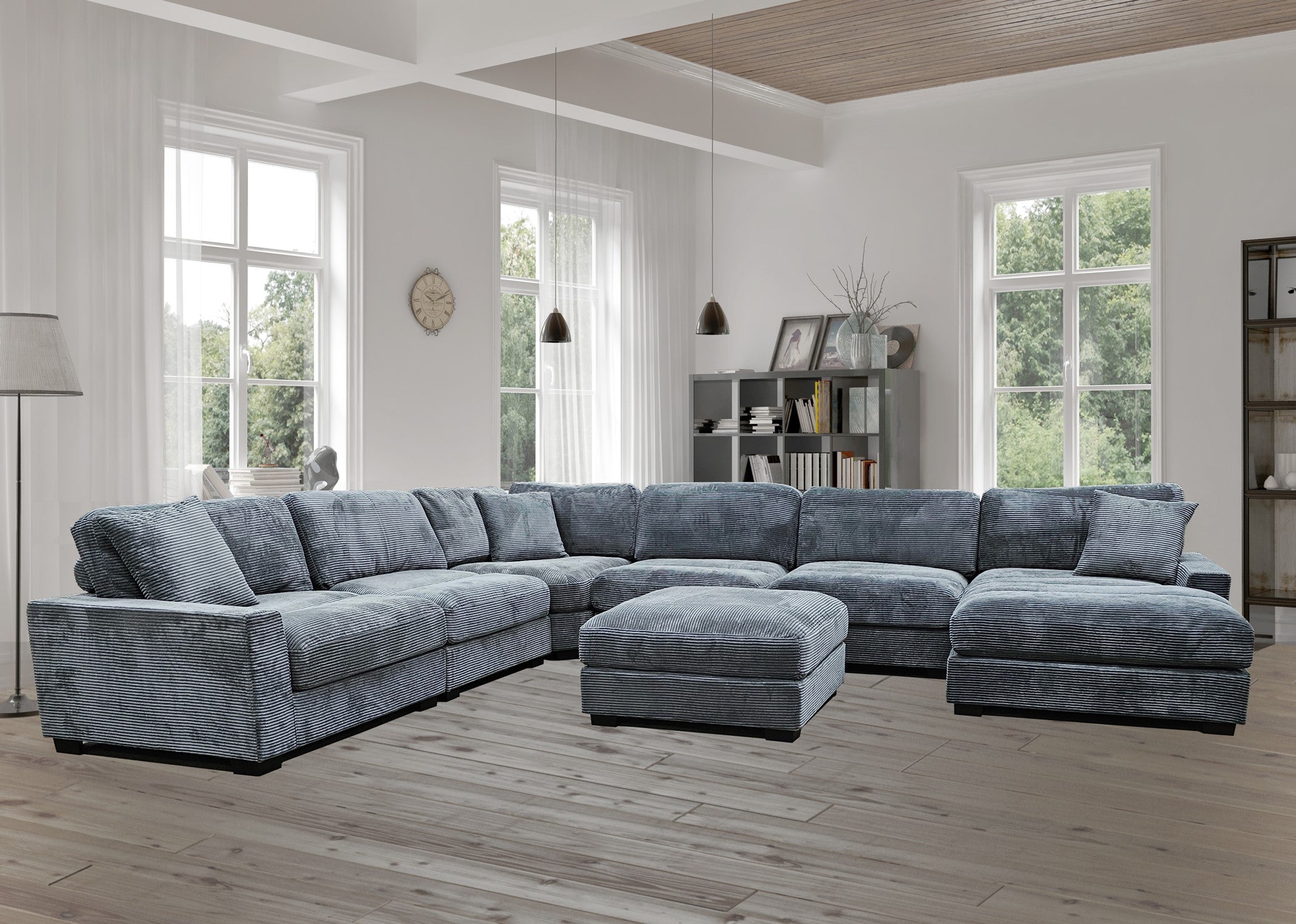 U8540 Arizona Stone stone colored huge living room sectional  3 different colors options