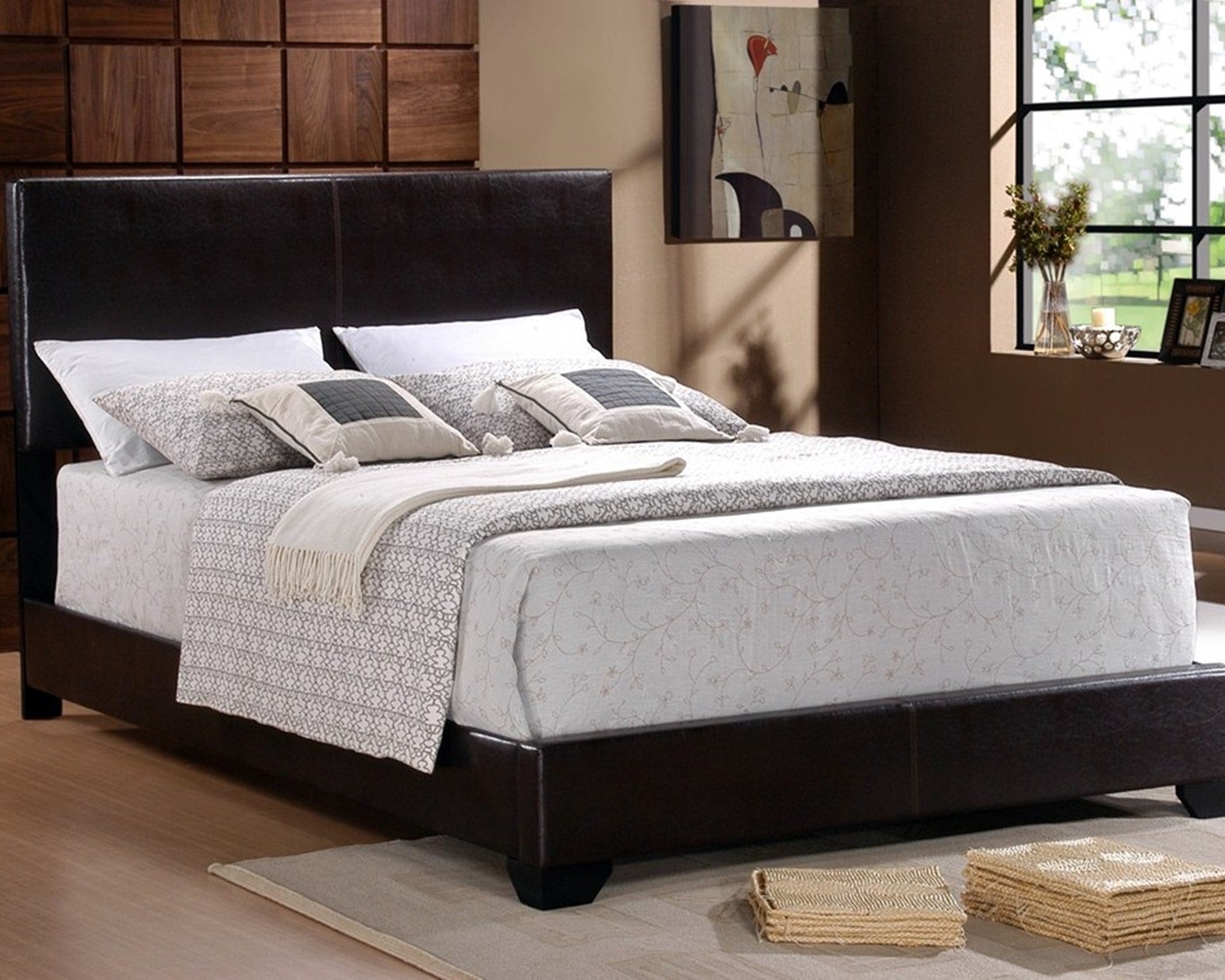 CM5271 Erin Espresso black single bed available in king, queen, full or twin size :