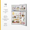 Whirlpool 18.2 cu. ft. Top Freezer Refrigerator in Monochromatic Stainless Steel WRT318FZDM