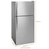 Whirlpool 18.2 cu. ft. Top Freezer Refrigerator in Monochromatic Stainless Steel WRT318FZDM