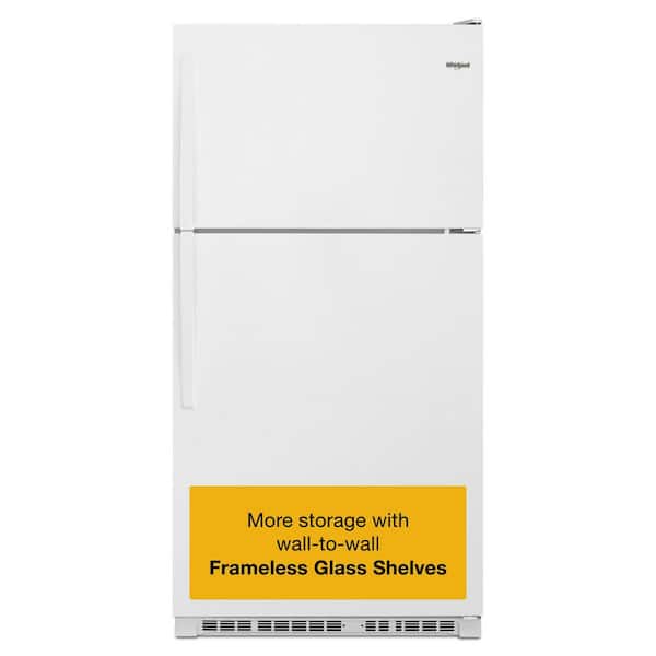 Whirlpool 18.2 cu. ft. Top Freezer Refrigerator in Monochromatic Stainless Steel WRT318FZDM